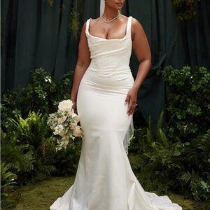 Elegant White Evening Gown